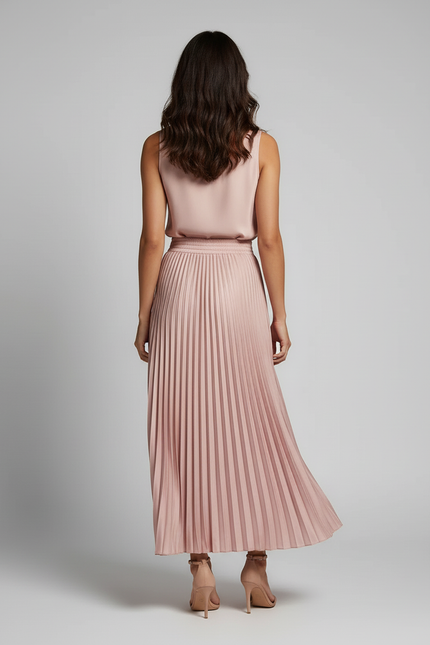 Jupe En Satin Rose