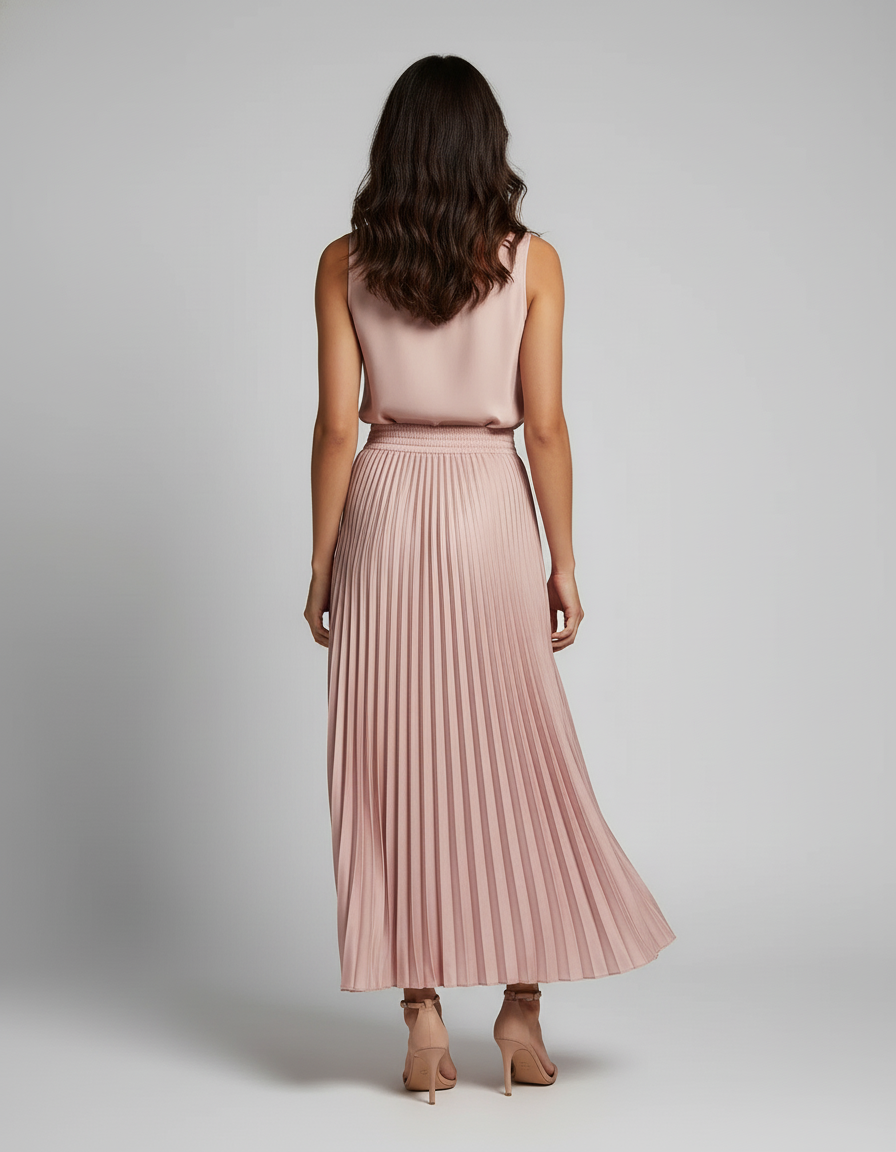 Jupe En Satin Rose