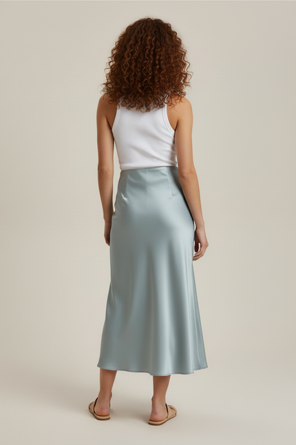 Jupe Satinée Monochrome