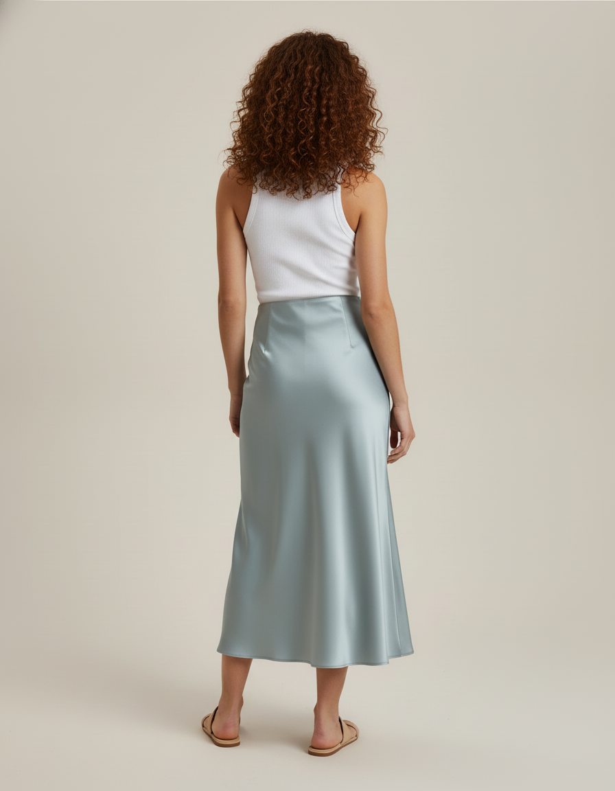 Jupe Satinée Monochrome