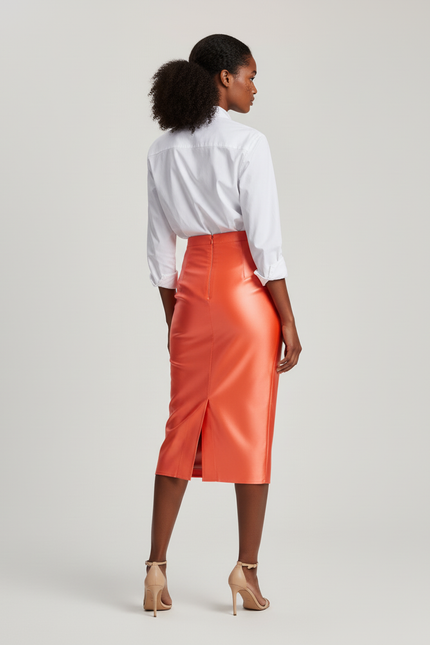 Jupe Crayon Satin