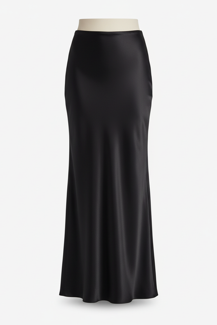 Jupe Longue Satin Fluide Demoiselle D'Honneur