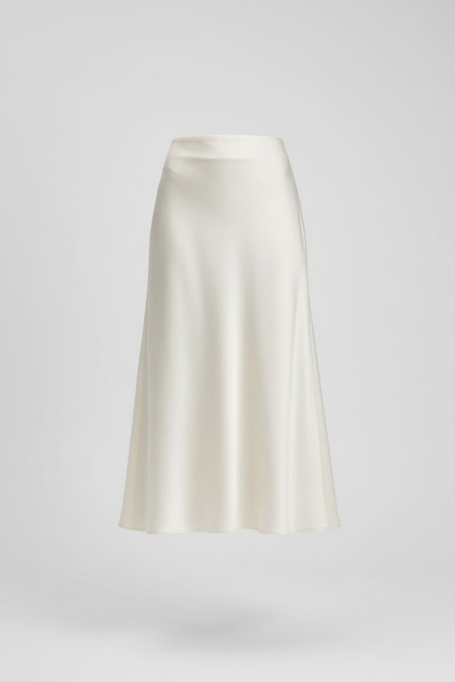 Jupe Blanche En Satin