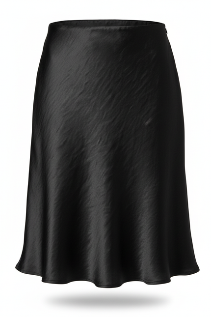 Jupe Satin Froissée