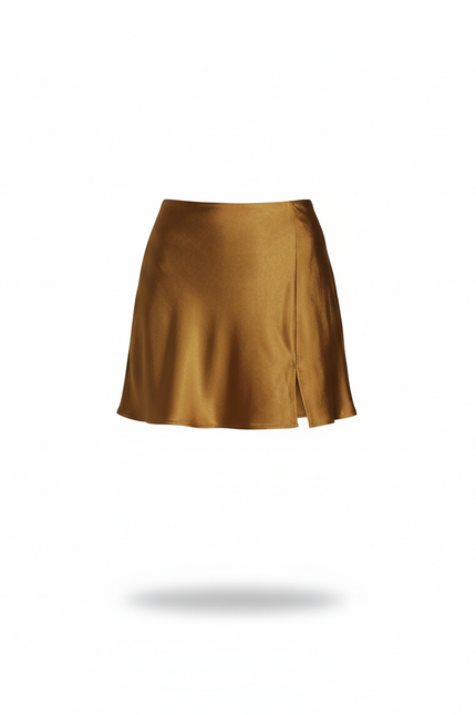 Jupe Fendue Satin