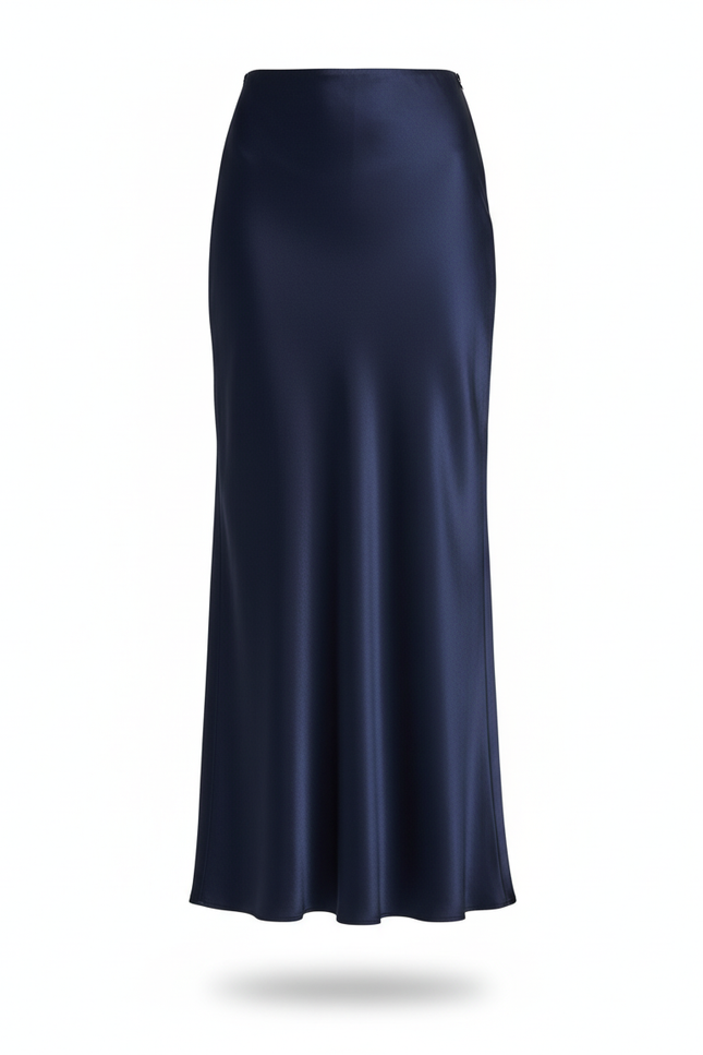 Jupe Longue En Satin Grande Taille