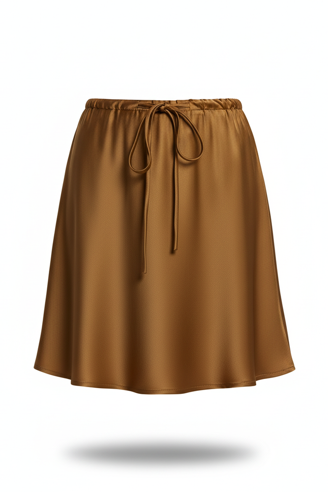 Jupe Satin Terracotta
