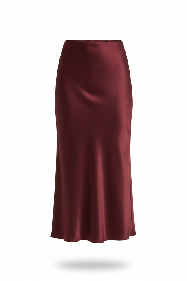 Jupe Satin Burgundy