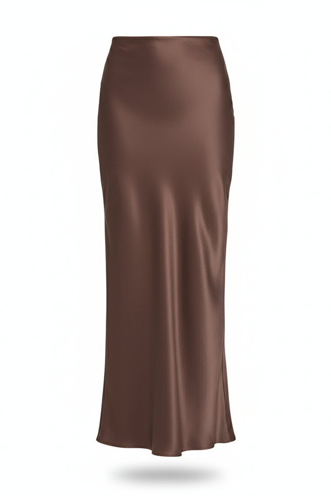 Jupe Fendue Longue Satin