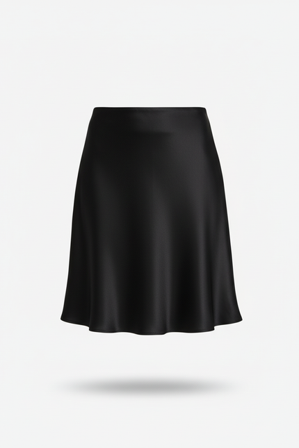 Jupe Danse Satin Courte Noire