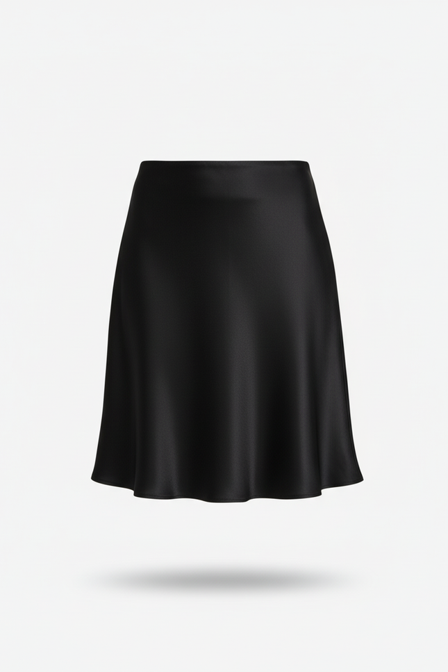 Jupe Danse Satin Courte Noire
