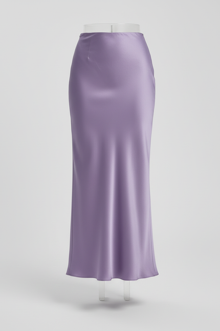 Jupe Lavande En Satin
