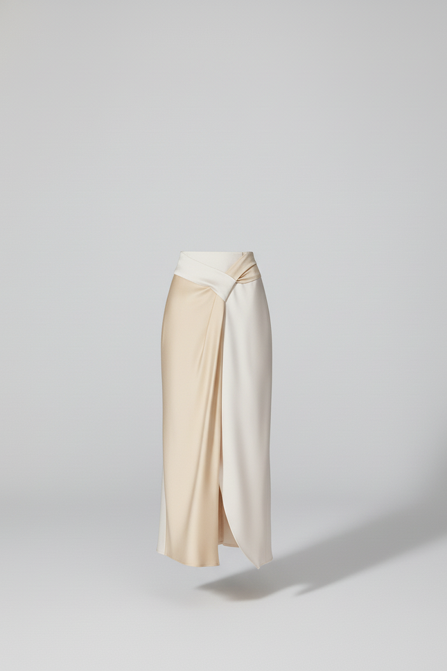 Jupe Satin Portefeuille