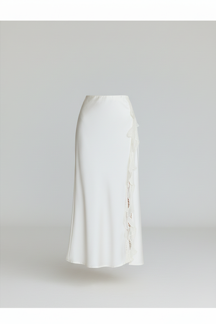 Jupe Longue Portefeuille Satin