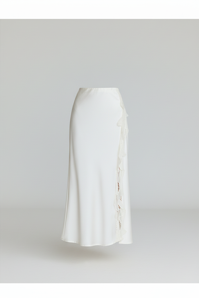 Jupe Longue Portefeuille Satin