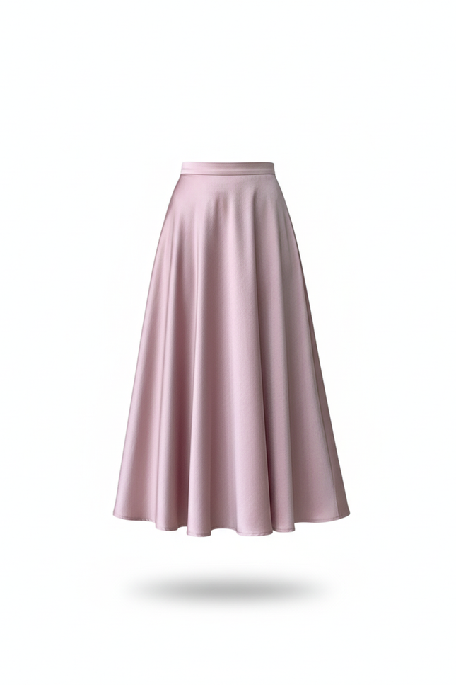 Jupe Corolle En Satin