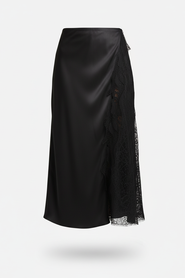 Jupe Cache Coeur Satiné