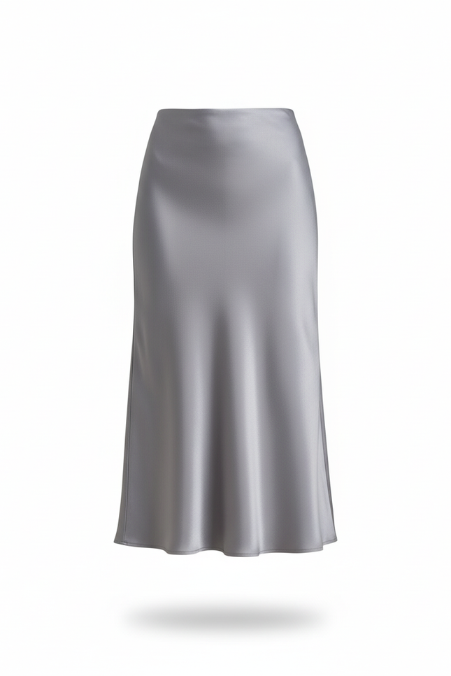 Jupe Satin Longue Fluide Élégante