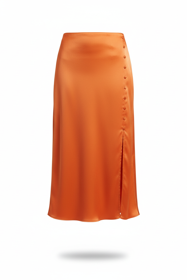 Jupe Satin Orange