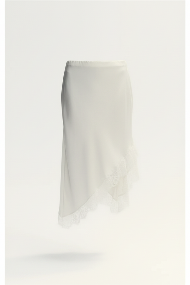 Jupe Satin Asymetrique