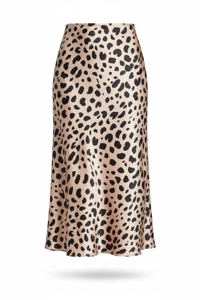 Jupe Midi Satin Leo