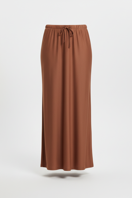 Jupe Satin Brun