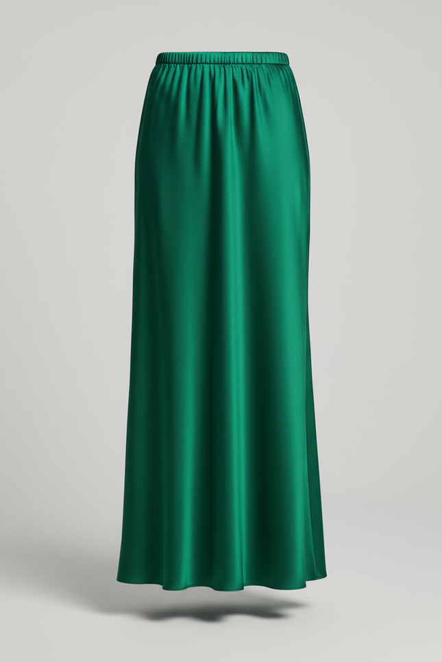 Jupe Verte Satin