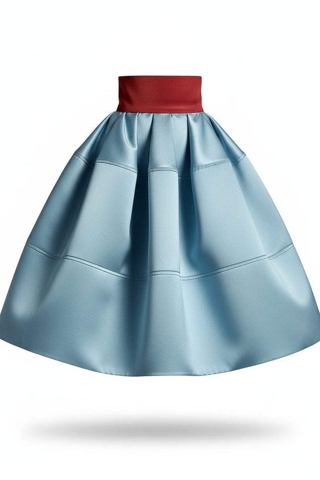 Jupe Satin Volants
