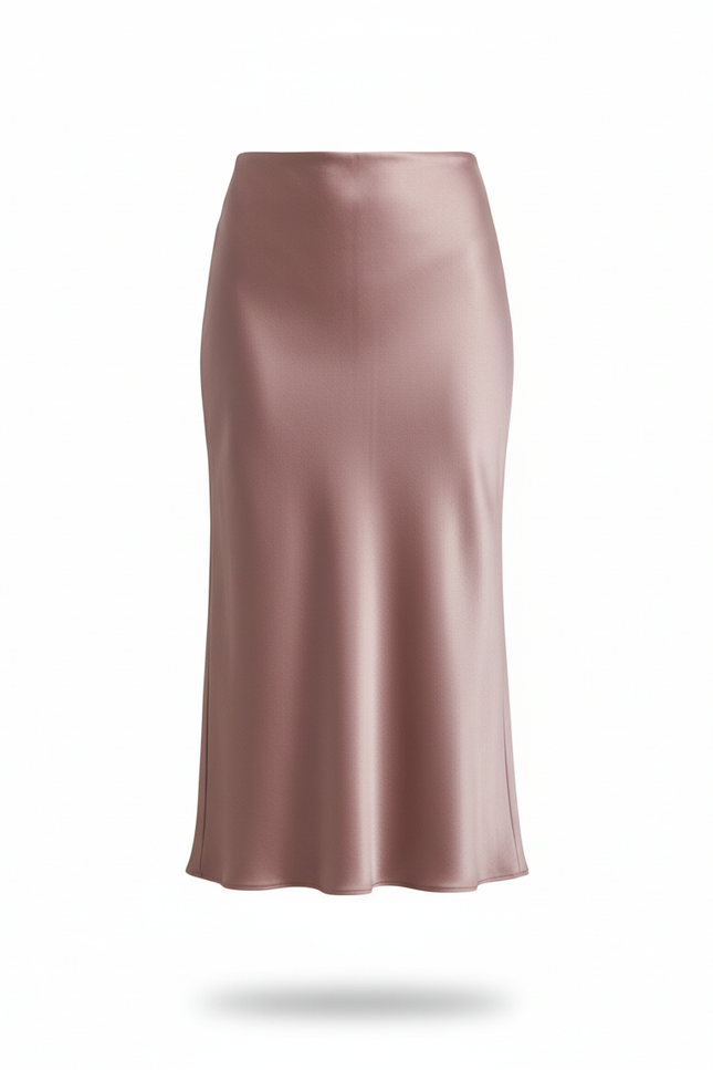 Jupe Satinée Style Asiatique