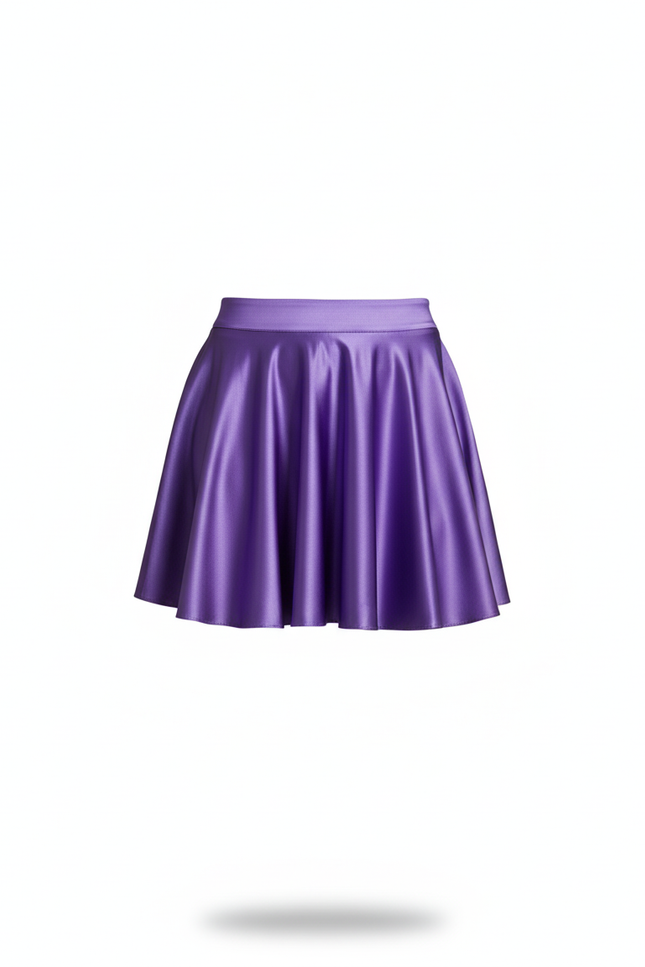 Jupe Lilas Plissé Satin