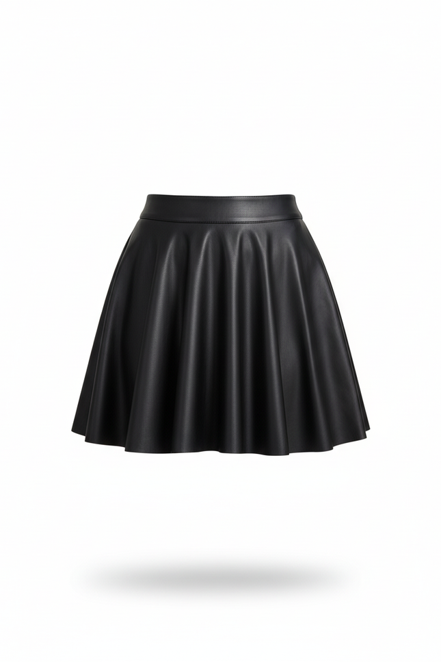 Jupe Satin Brillante Évasée Chic