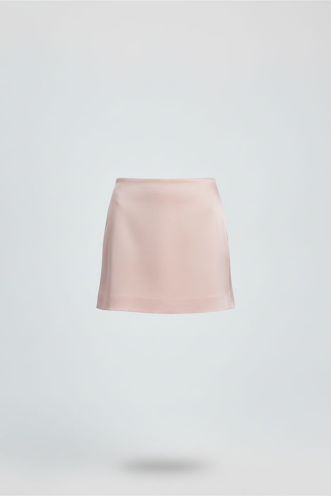Jupe Satin Rose Mini Chic
