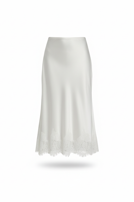 Jupe Dentelle Et Satin