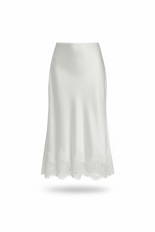Jupe Dentelle Et Satin