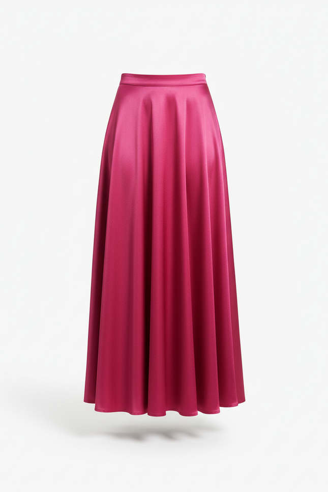 Jupe Satinée Longue