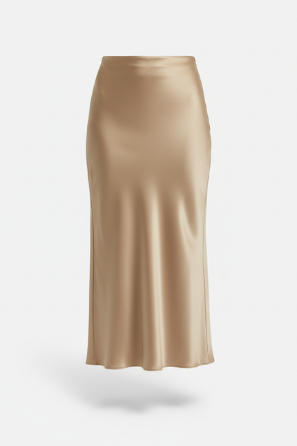 Jupe Beige Satin
