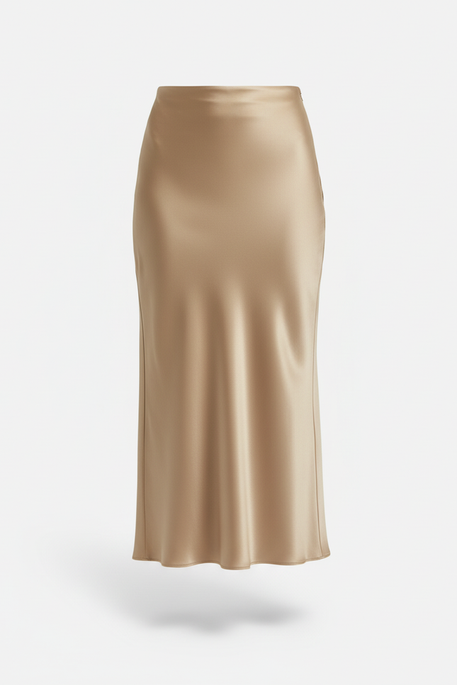 Jupe Beige Satin