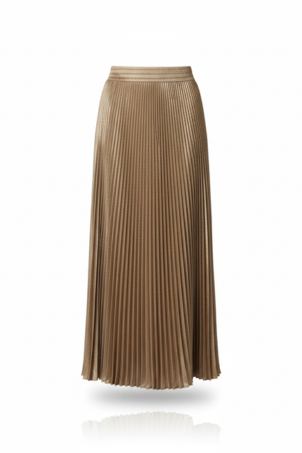 Jupe Longue Satin Doré
