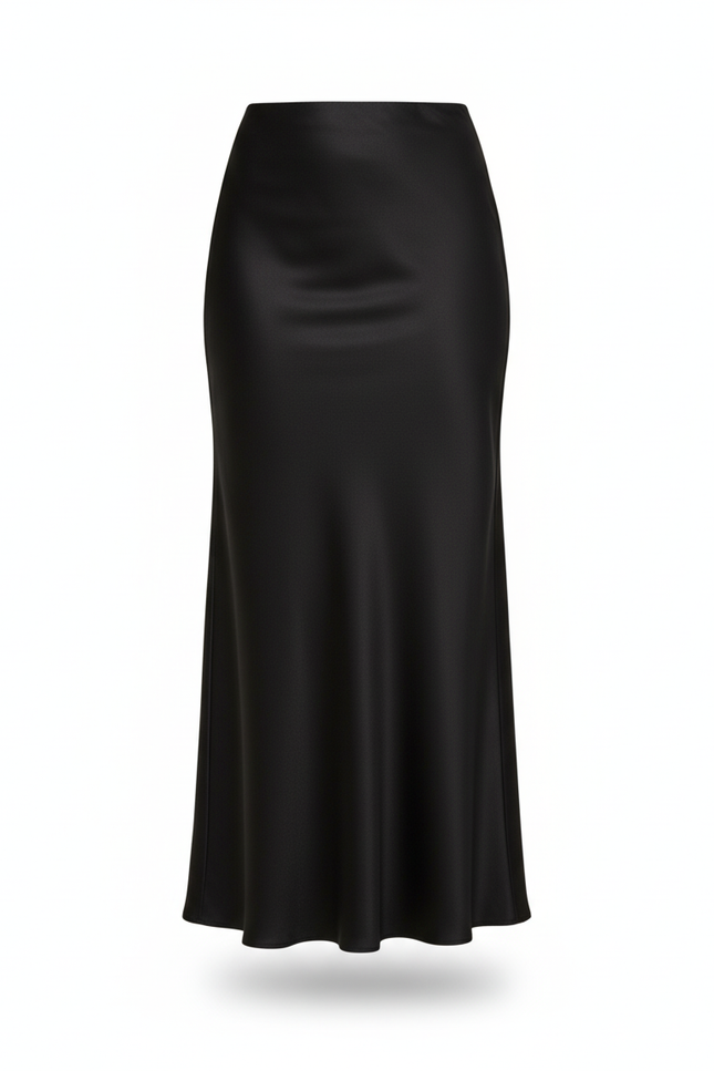 Jupe Longue Satin Grande Taille