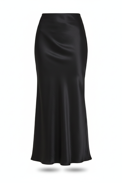 Jupe Longue Cloche Satin