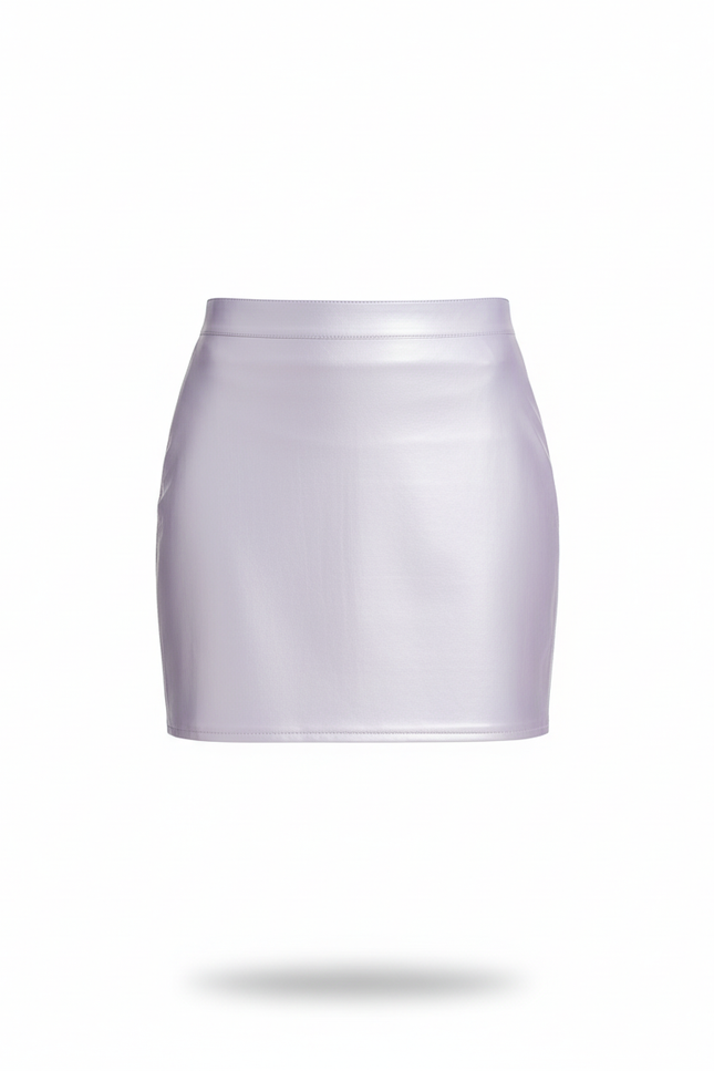 Jupe Satin Lavande Brillante Chic