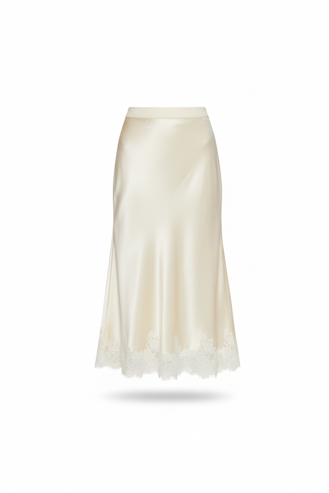 Jupe Satin De Soie