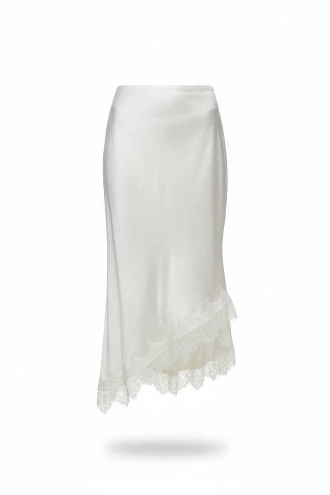 Jupe Longue Asymetrique Satin